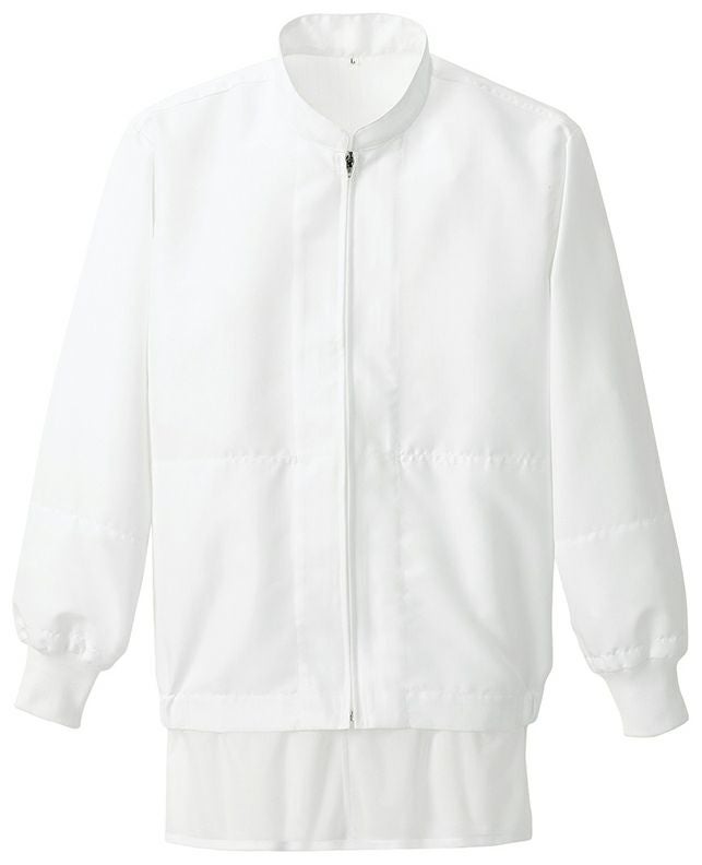 速乾快適素材でストレス解消・長袖ブルゾン（男女兼用） [AZ-861026]<br>ホワイト
