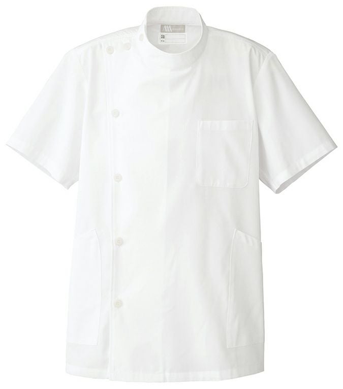 Lumiere・メンズ半袖KCコート [AZ-861301]<br>ホワイト