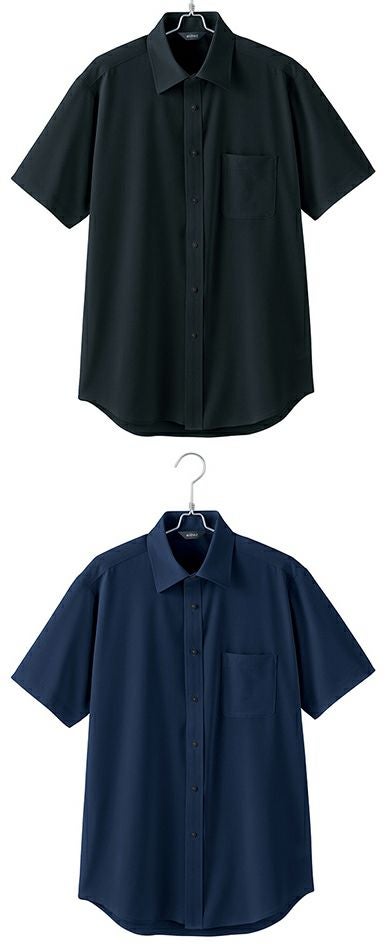 北陸の素材力 スーパーノーアイロン・メンズ半袖シャツ（透け防止
