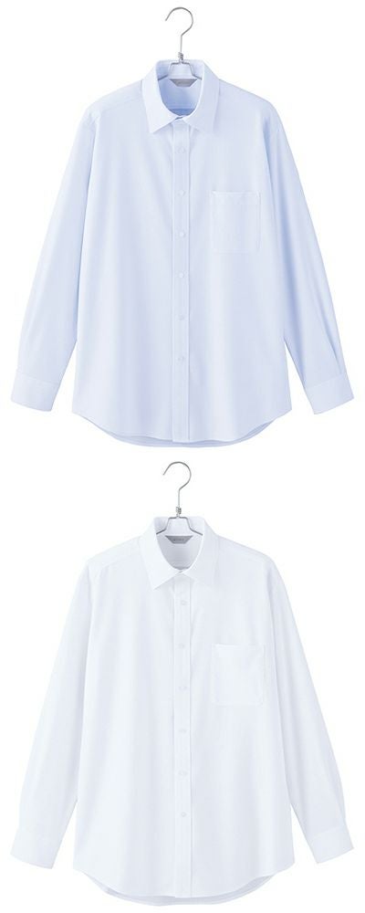 北陸の素材力 スーパーノーアイロン・メンズ長袖シャツ（ノーアイロン） [AZ-634051]