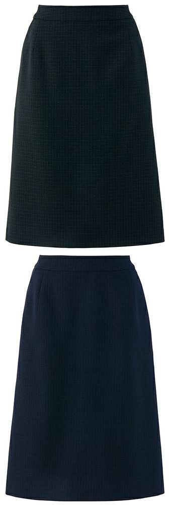 エコトラッドチェックスーツ・レディースAラインスカート [AZ-46022]