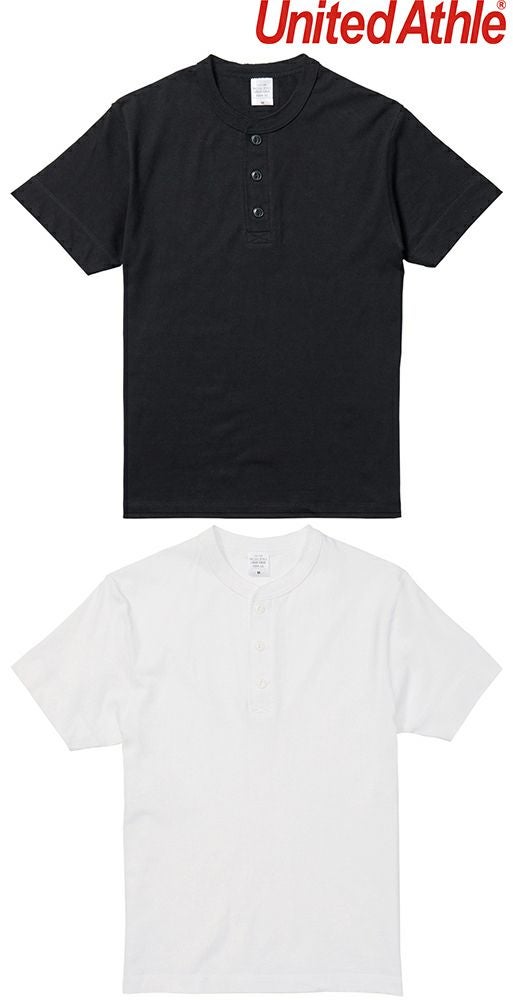 [United Athle] 5.6オンス ヘンリーネック Tシャツ [CAB-5004-01]