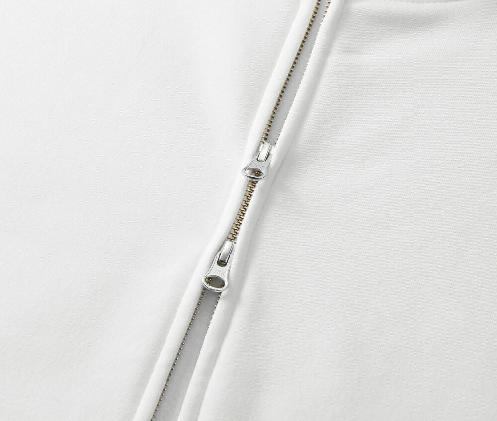 ファスナーはムシ隠し、YKK社製 DALH型ダブルスライダー仕様