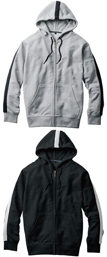 [2485シリーズ]パーカー（フルジップ）（ストレッチ）（消臭テープ付） [SOWA-2485-04]