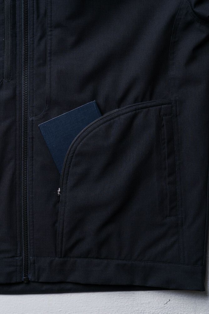 両脇ファスナーポケット