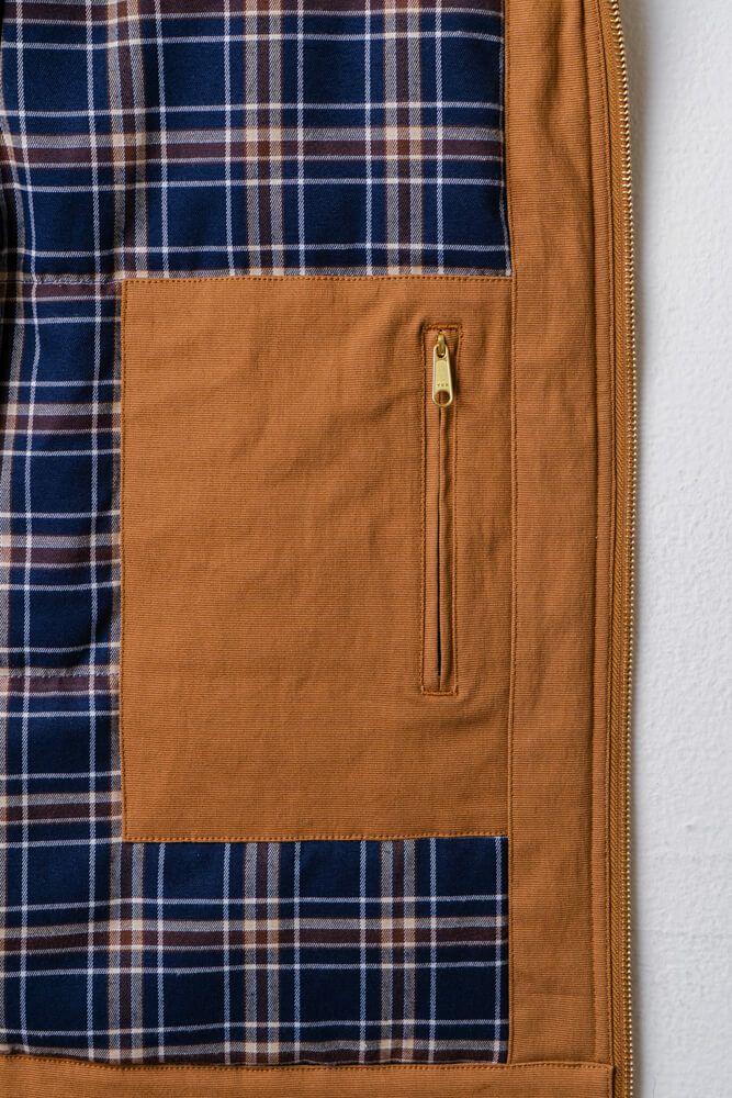 ファスナー付き内ポケット