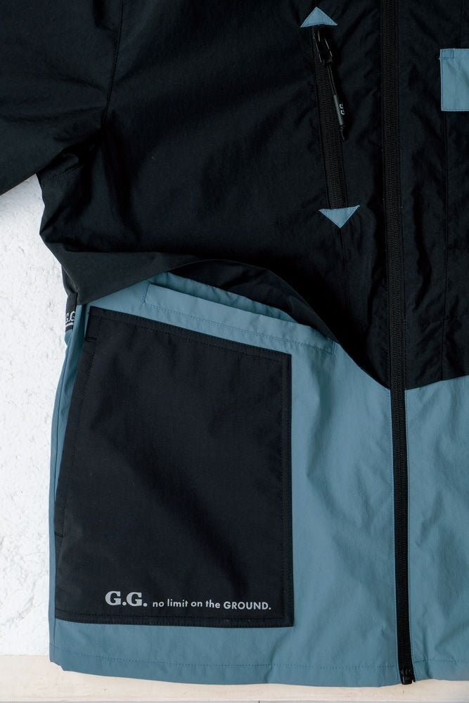 両側隠しポケット