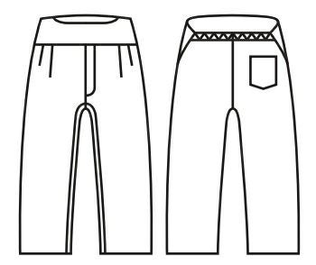 ミッチーページ 65010シリーズ] ダボパンツ（ツータック） [SOWA-65010]│名入れロゴ