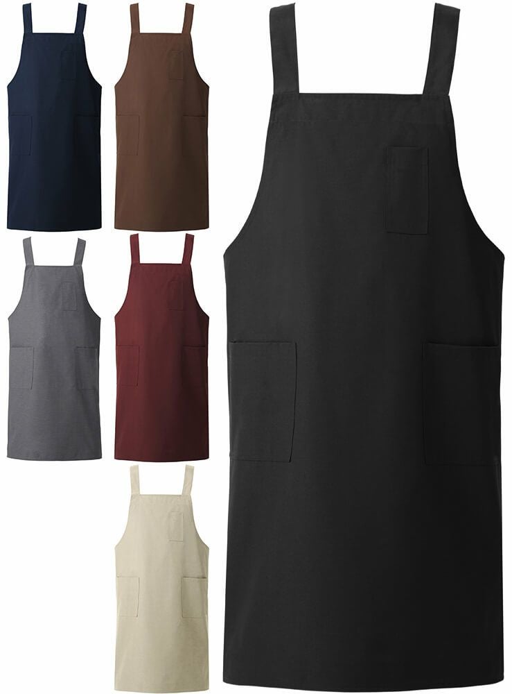 胸当てエプロン (H型) LL [KSS-KH590]