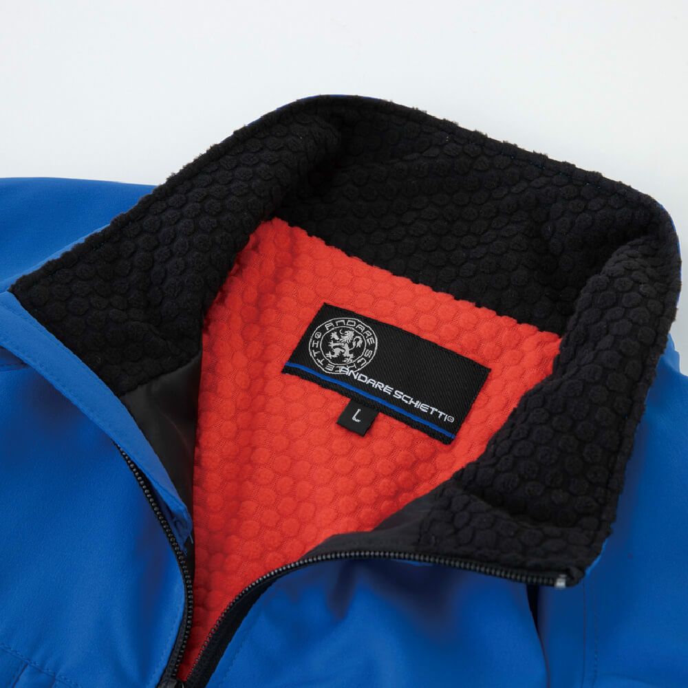 衿台・後ろ身頃ブロックフリース