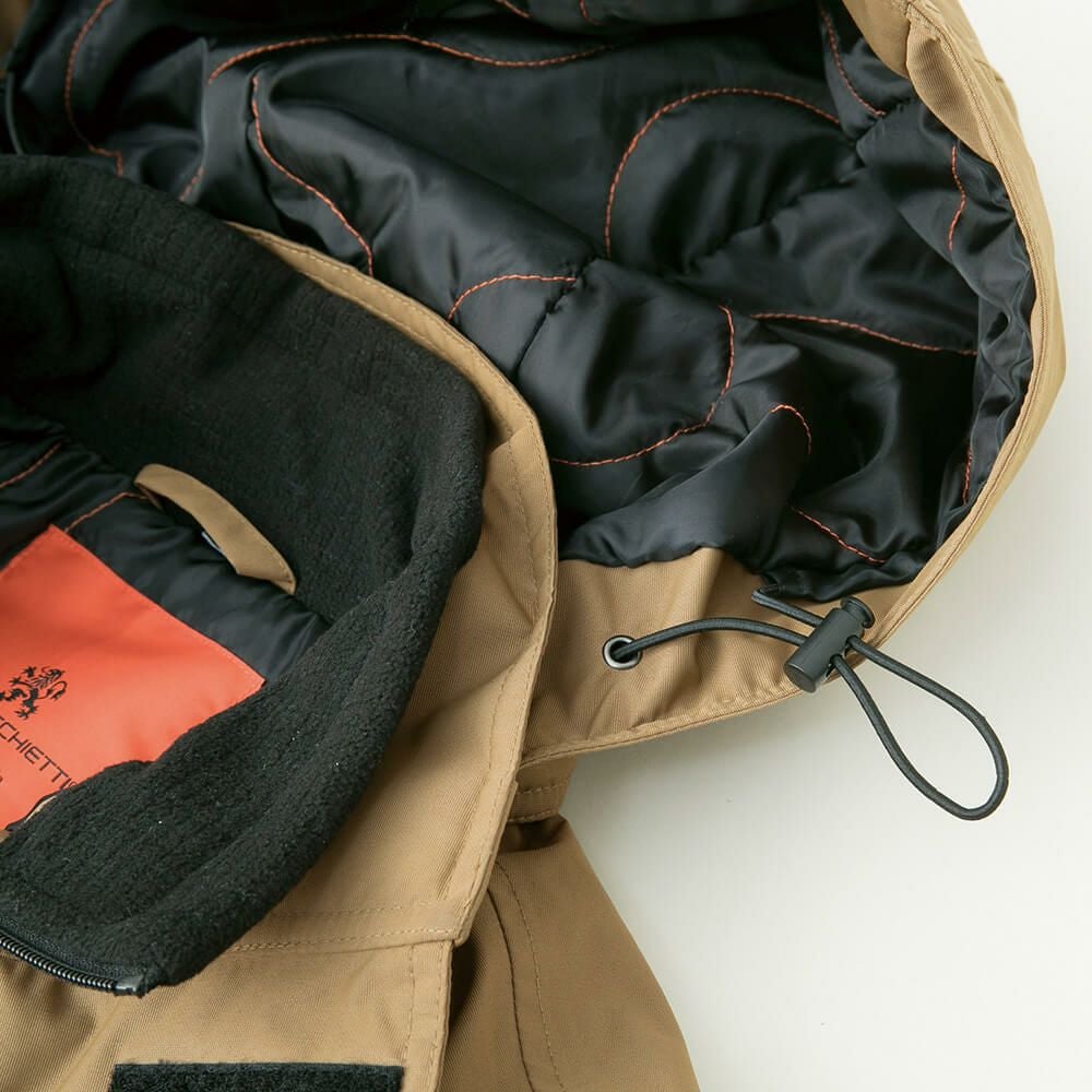 脱着フード衿フリース