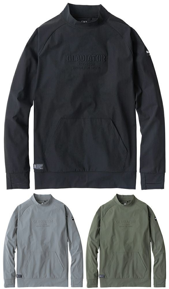 冷感ストレッチ モックネック 長袖シャツ [CCS-G-7528]