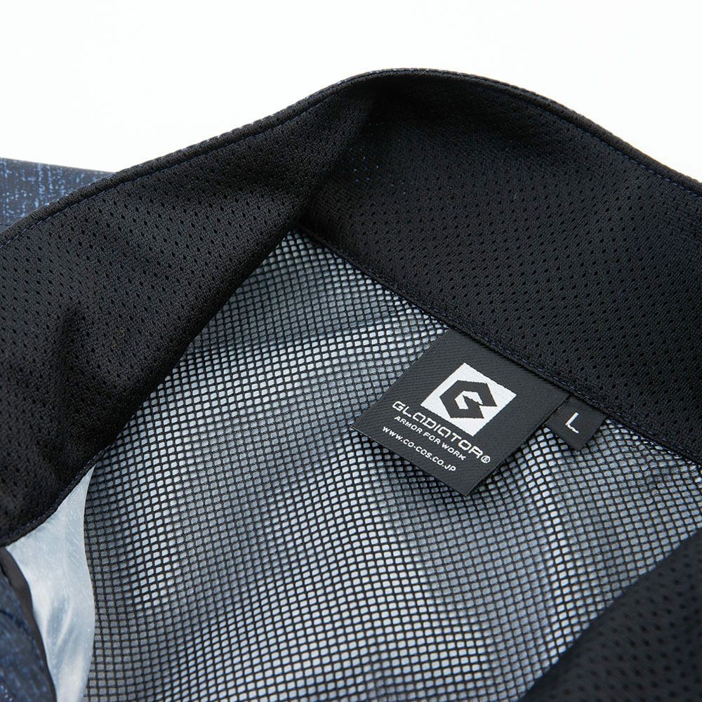 衿内側メッシュ付