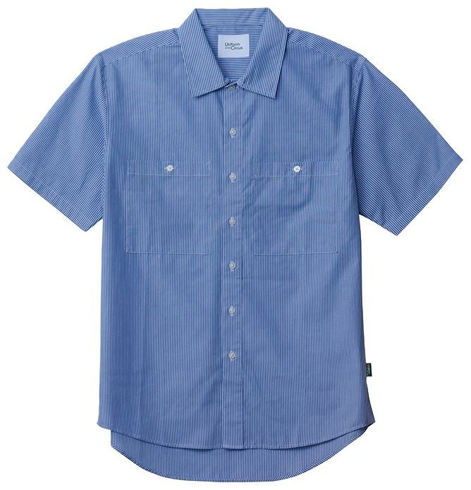 ネイビーストライプ（ポリジン加工）