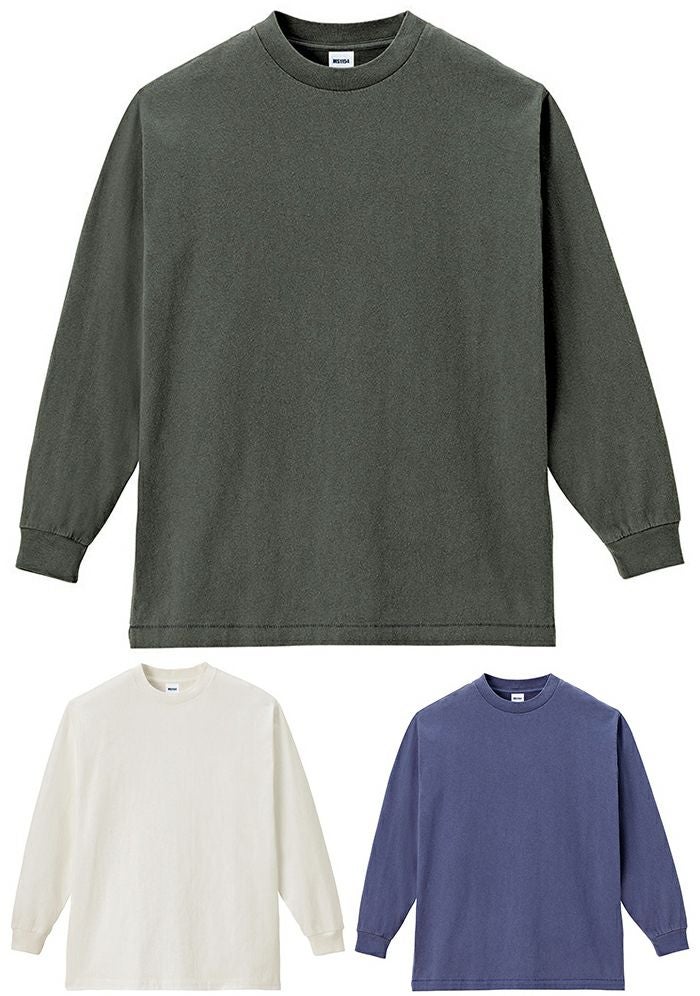6.5オンスピグメントダイロングスリーブTシャツ[BON-MS1171]