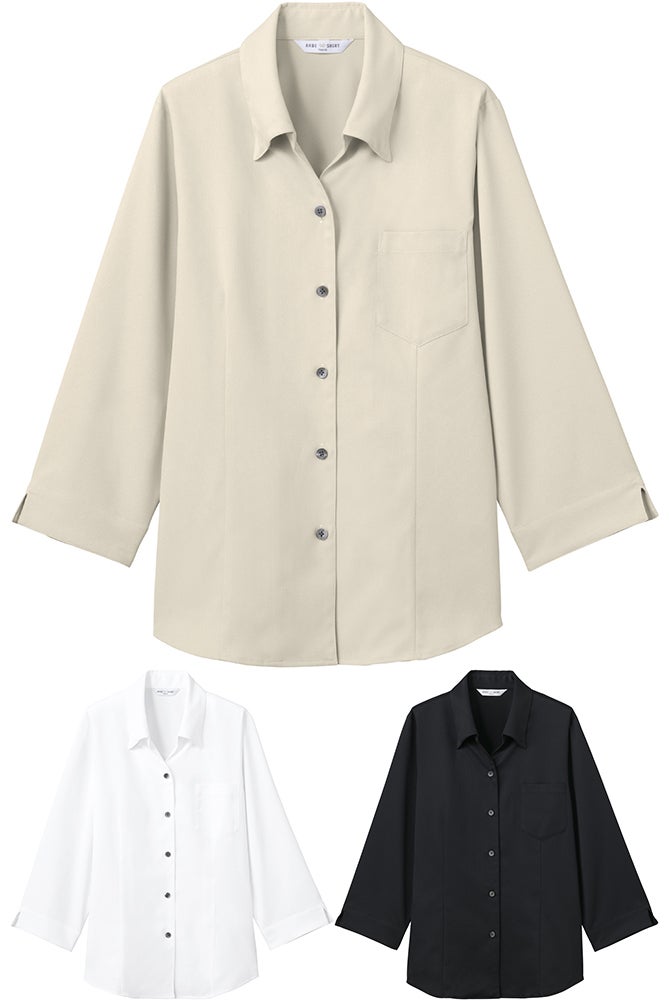 ベルカラーシャツ（七分袖）（女性） [ARB-EP-9214]