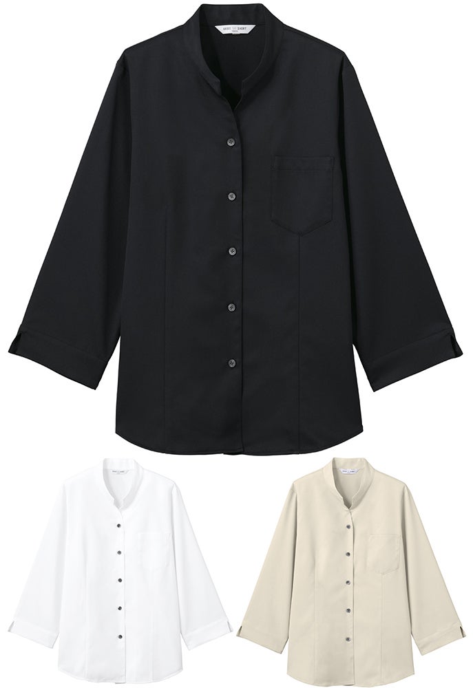 スタンドカラーシャツ（七分袖）（女性） [ARB-EP-9215]