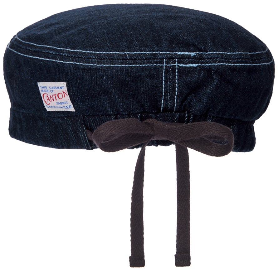 後ゴム、通気（菊穴）、サイズ調整ひも