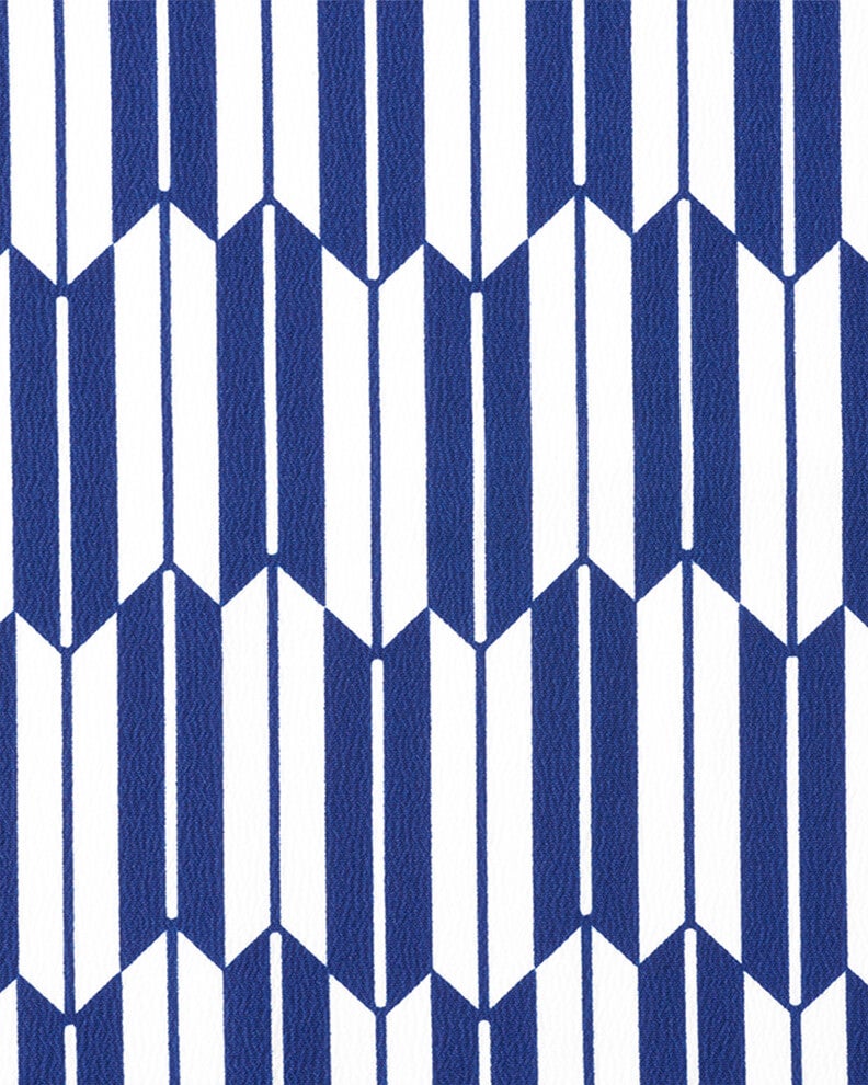 矢絣柄：紺×白