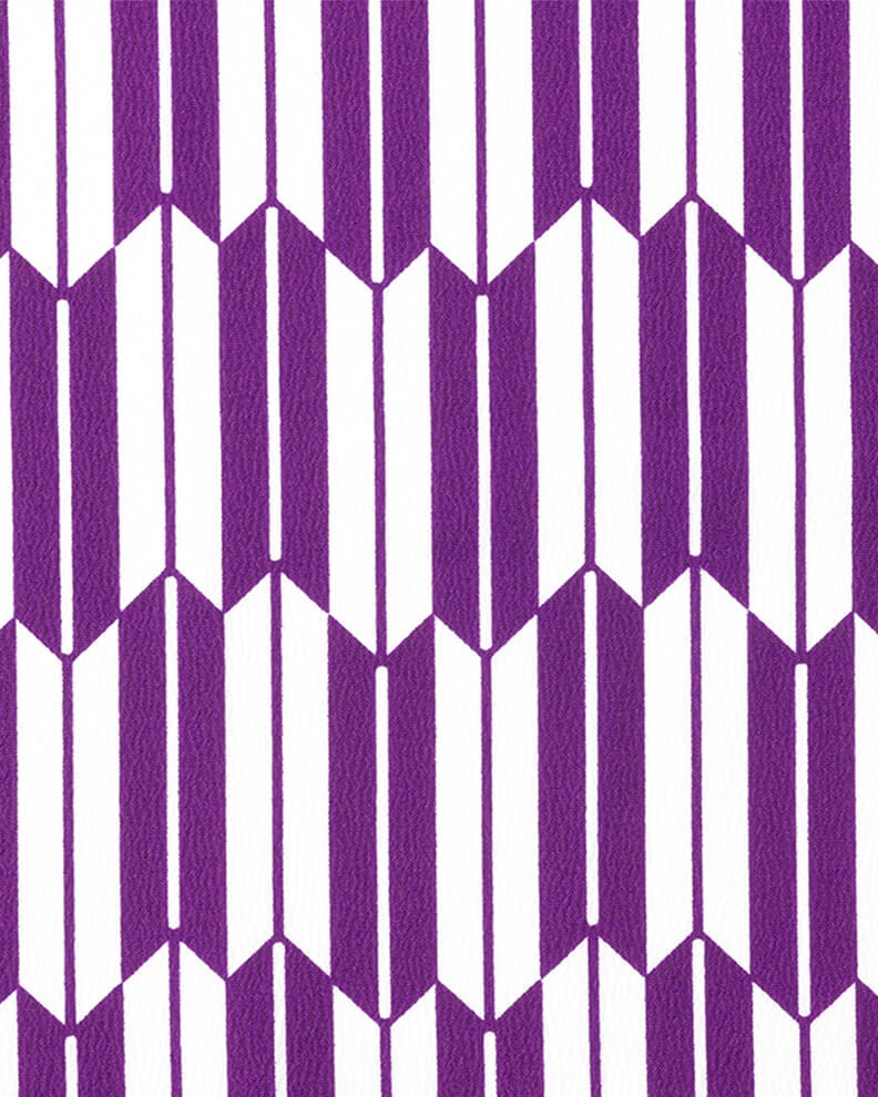 矢絣柄：紫×白