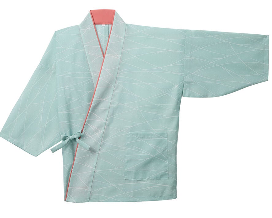 茶衣着ライトブルーの平置き写真