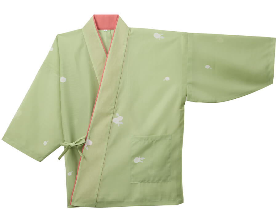 茶衣着ライトグリーンの平置き写真