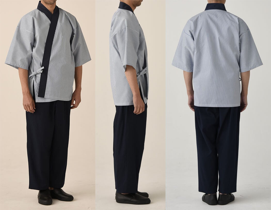 作務衣の着用写真