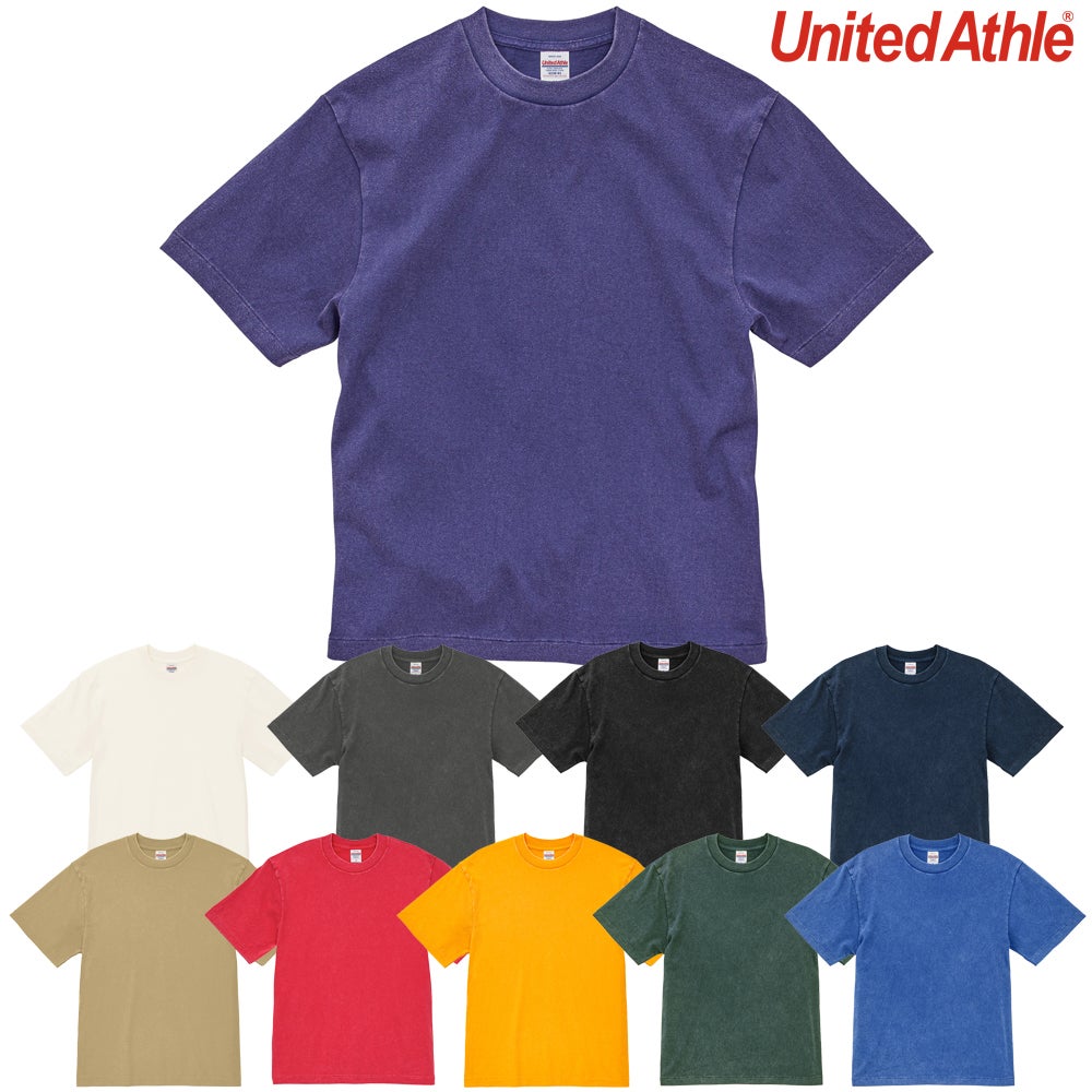  [United Athle] 6.2オンス オープンエンド フェードウォッシュ Tシャツ