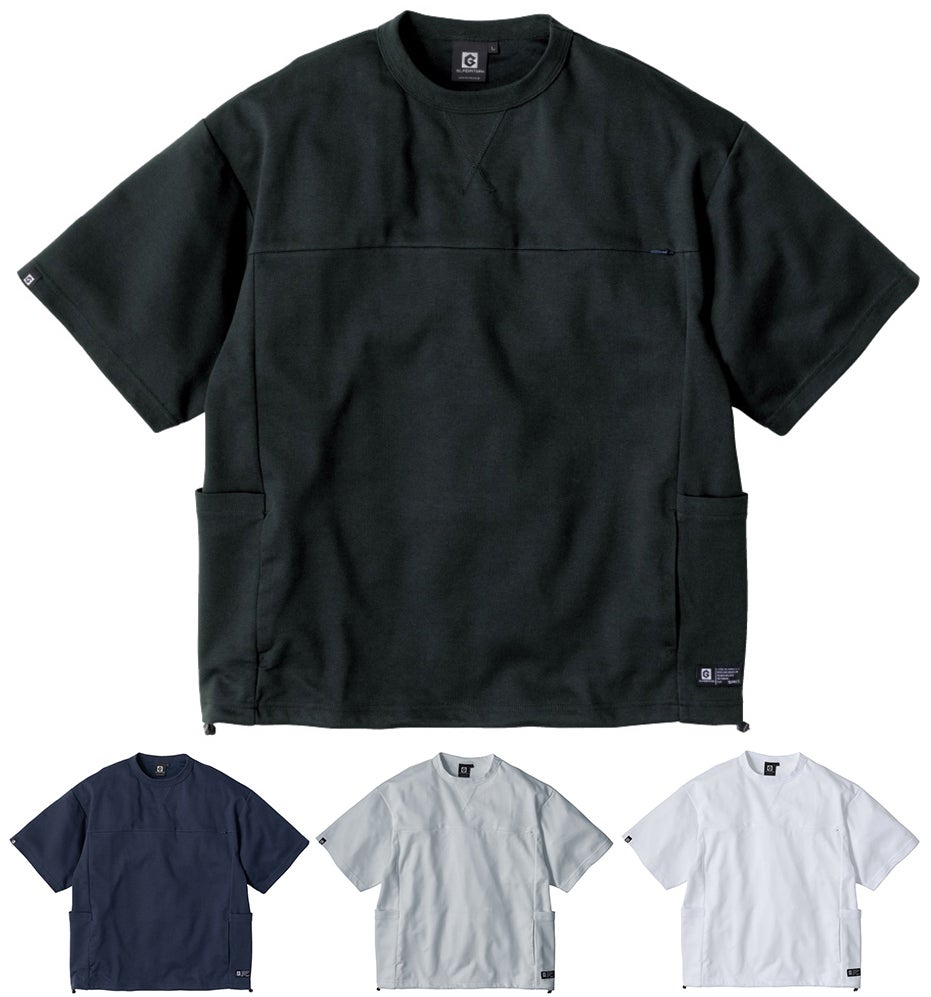 フェイスコットンDRY 5ポケット半袖Tシャツ(吸汗速乾)(接触冷感)(UV
