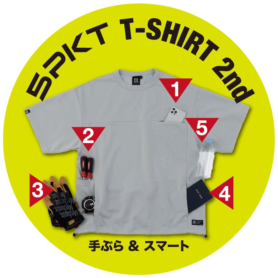 5PKT T-SHIRT 2nd 手ぶら＆スマート
