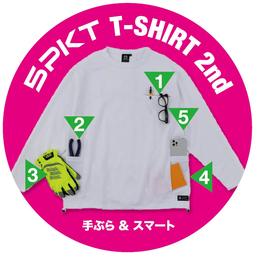 5PKT T-SHIRT 2nd 手ぶら＆スマート