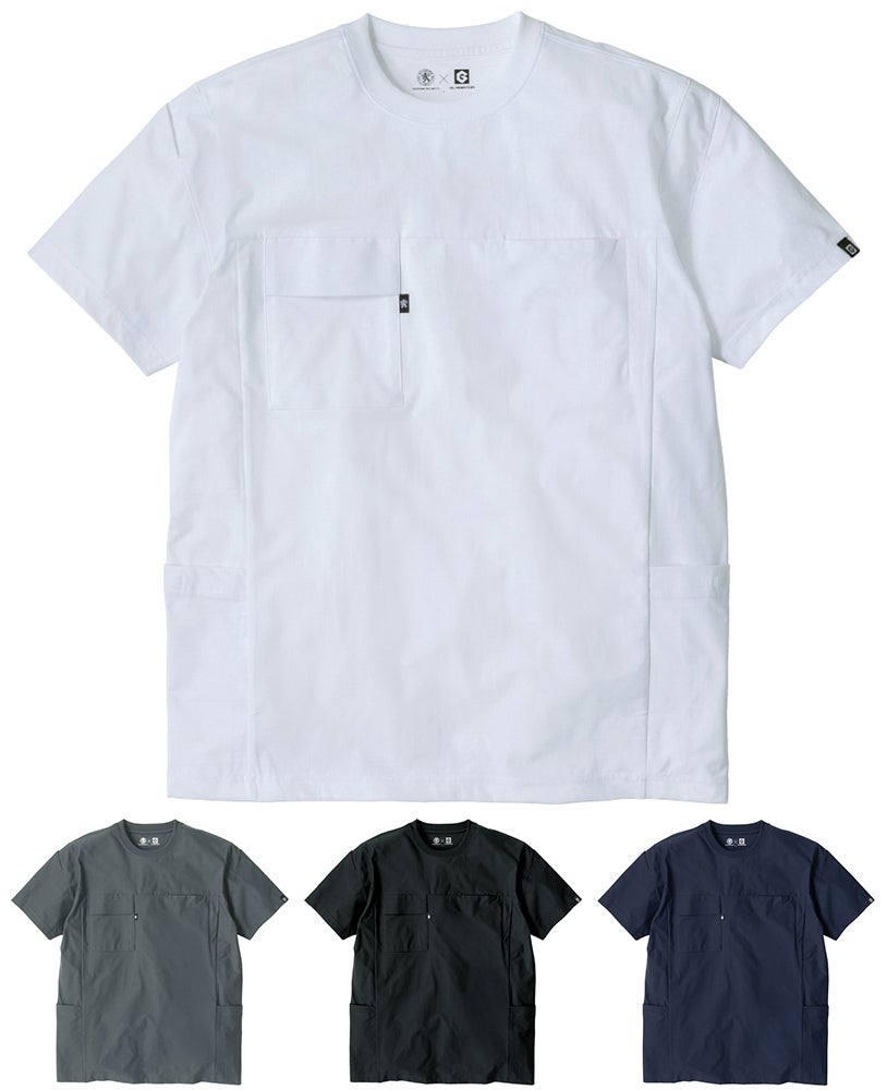 AG-3187シリーズ・ファントムドッツ冷感DRYサイドポケット半袖Tシャツ[CCS-AG-3177]