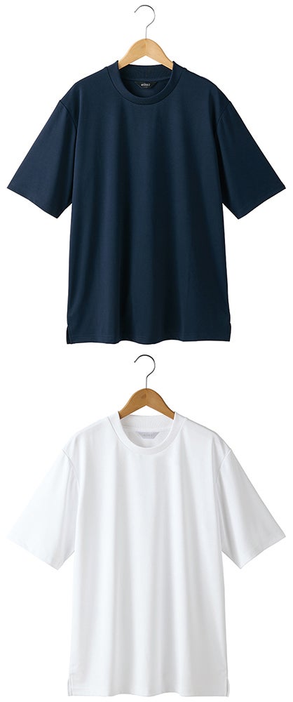 スロープネック半袖Tシャツ（ポケット無し）（男女兼用）[AZ-40503]